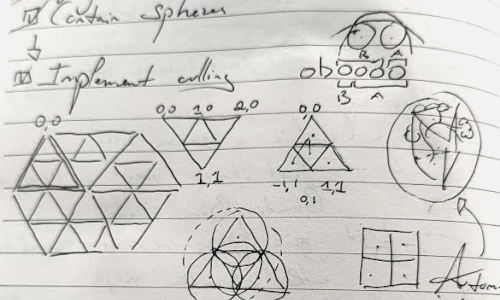 Triangular grid cells